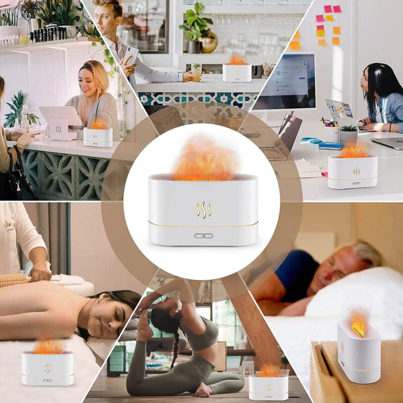 Restore Me Moments™ Essential Oil Flame Diffuser Humidifier